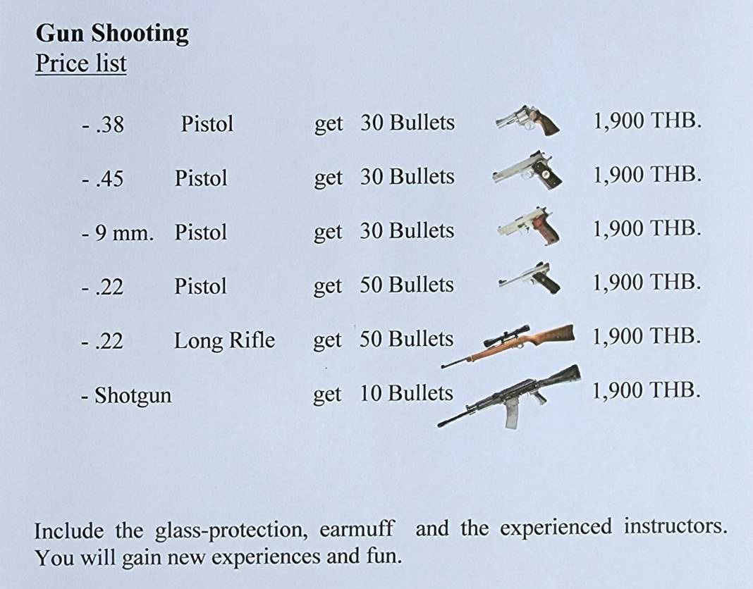 Shooting Range Chiang Mai Shooting Club Marim สนามยิงปืน เชียงใหม่ แม่ริม
